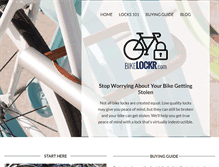 Tablet Screenshot of bikelockr.com